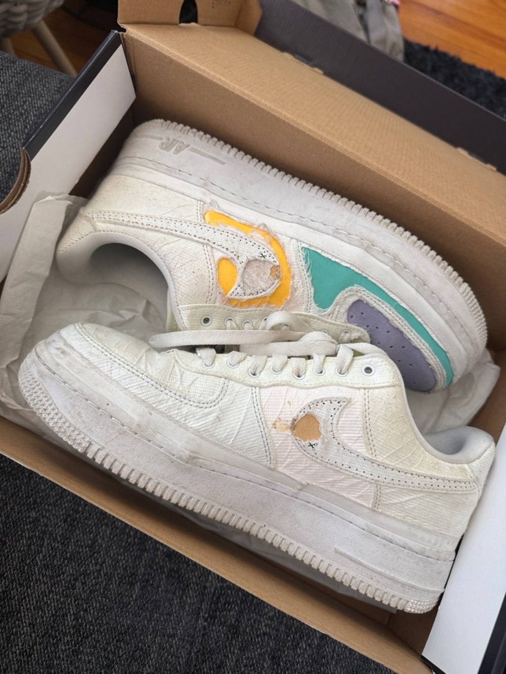 Nike air forc 1 tear away
